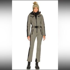 Goldbergh Tan France Houndsooth Ski Suit NWT